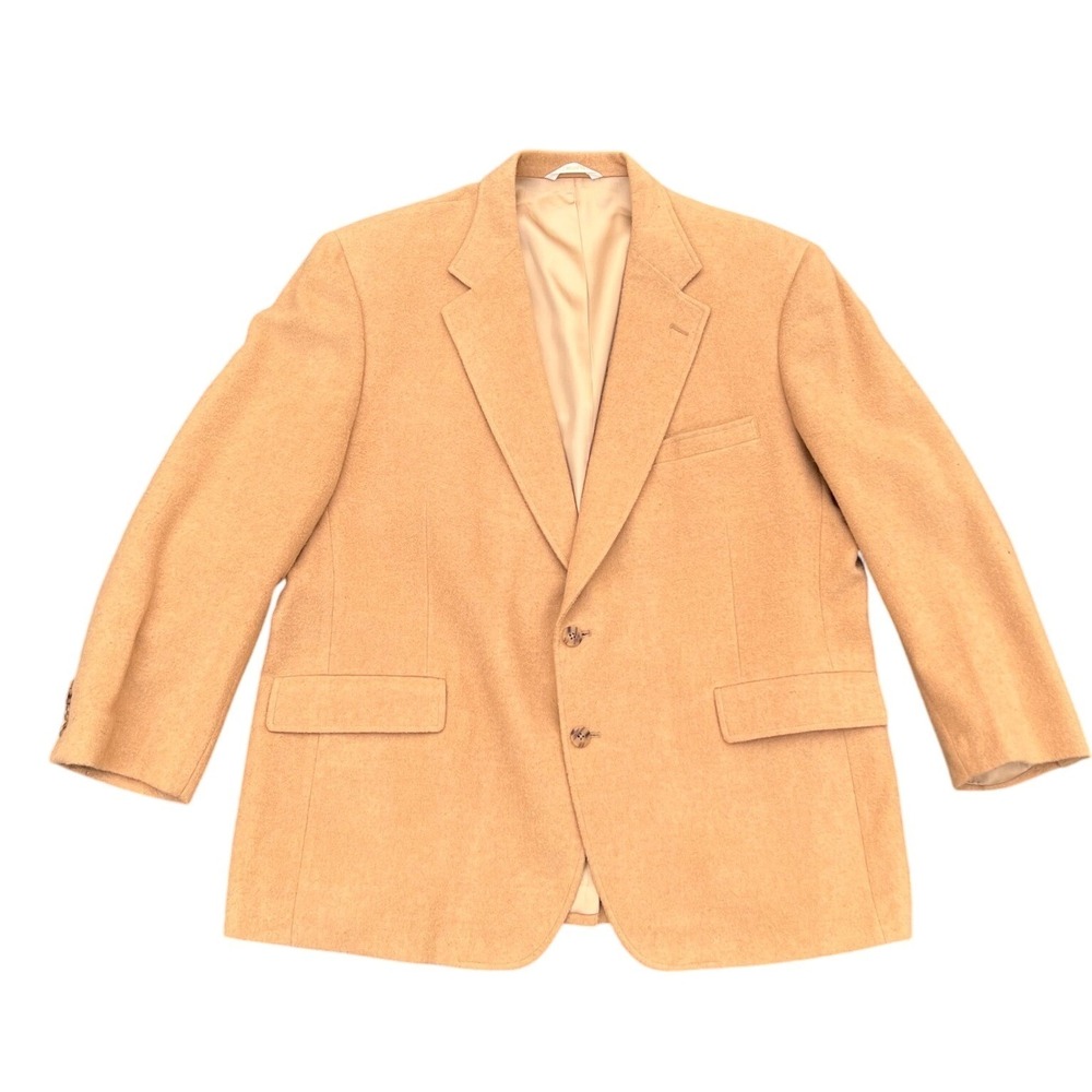 Mens LaCrosse 100% Camel Hair Sport Coat Blazer Business Career Professional